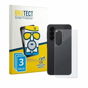 Parte frontale di una confezione del prodotto con il logo del marchio BROTECT. Accanto è raffigurato il dispositivo Samsung Ga