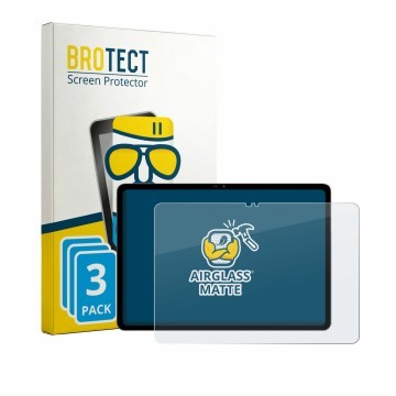 Parte frontal de un envase de producto con el logotipo de la marca BROTECT. Al lado se muestra el dispositivo Blackview MEGA 5