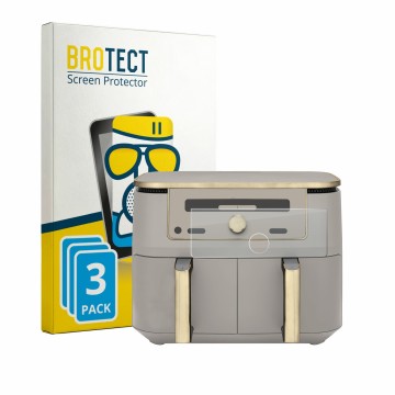Parte frontal de un envase de producto con el logotipo de la marca BROTECT. Al lado se muestra el dispositivo Ninja Max 6-in-1
