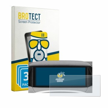 Parte frontal de un envase de producto con el logotipo de la marca BROTECT. Al lado se muestra el dispositivo MG S5 EV ZS3E 20