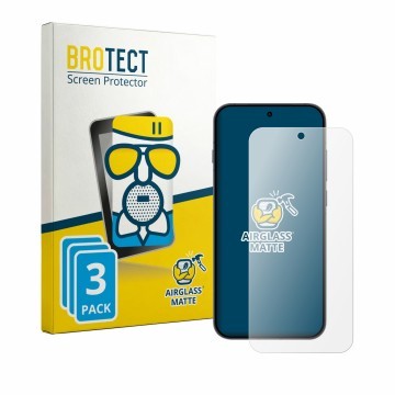 Parte frontal de un envase de producto con el logotipo de la marca BROTECT. Al lado se muestra el dispositivo Oppo Reno 16 FS 