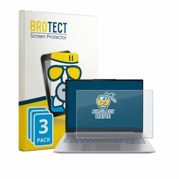 Parte frontale di una confezione del prodotto con il logo del marchio BROTECT. Accanto è raffigurato il dispositivo Lenovo Thi