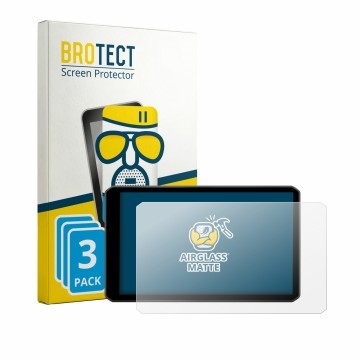 Vorderseite einer Produktverpackung mit dem Markenlogo BROTECT. Daneben ist das Gerät Garmin dezl LGV720 mit dem zugehörigen D