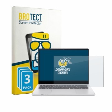 Vorderseite einer Produktverpackung mit dem Markenlogo BROTECT. Daneben ist das Gerät Acer Swift Spin 14 AI mit dem zugehörige