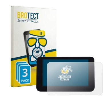 Front side of a product packaging with the brand logo BROTECT. Next to it is the device QJ Motor SRT 900 SX shown with the cor