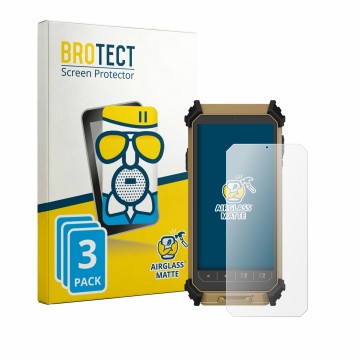 Vorderseite einer Produktverpackung mit dem Markenlogo BROTECT. Daneben ist das Gerät DT Research DT361DM (Hochformat) mit dem