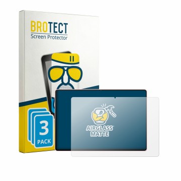 Front side of a product packaging with the brand logo BROTECT. Next to it is the device Huawei MatePad Air 2026 shown with the