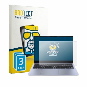 Face avant d’un emballage produit avec le logo de la marque BROTECT. À côté, l’appareil Dell 16S est représenté avec la protec