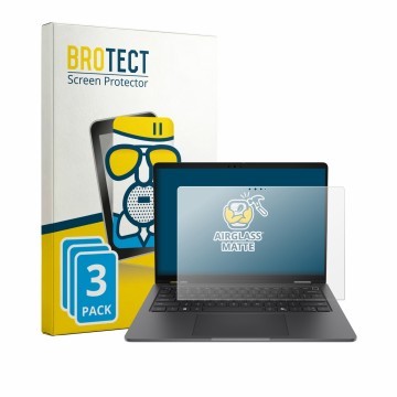 Face avant d’un emballage produit avec le logo de la marque BROTECT. À côté, l’appareil Dell Pro 7 Series 13 2-in-1 P703260 es