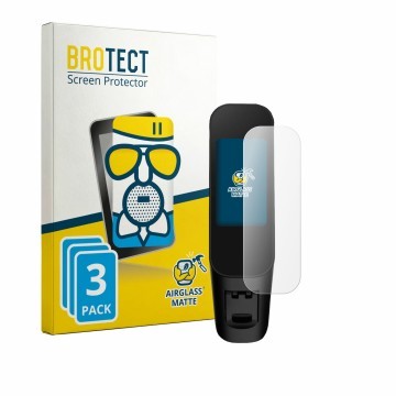 Parte frontale di una confezione del prodotto con il logo del marchio BROTECT. Accanto è raffigurato il dispositivo Xiaomi Ele