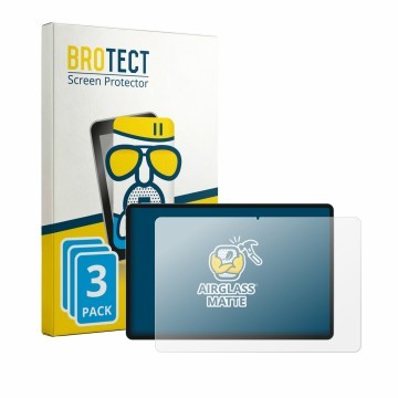 Front side of a product packaging with the brand logo BROTECT. Next to it is the device Teclast P50 2026 shown with the corres