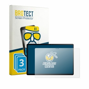 Front side of a product packaging with the brand logo BROTECT. Next to it is the device Nubia Pad 3D 12.4