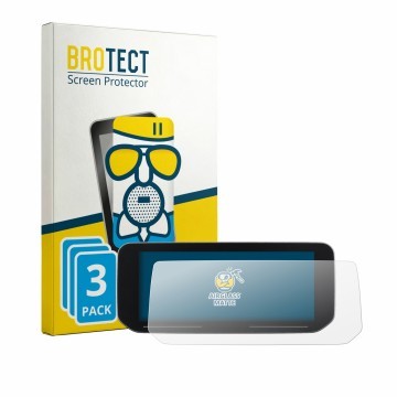 Front side of a product packaging with the brand logo BROTECT. Next to it is the device BMW C 400 GT 10.25