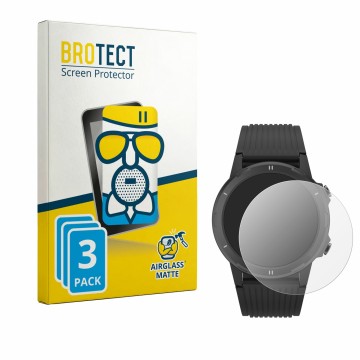 Parte frontal de un envase de producto con el logotipo de la marca BROTECT. Al lado se muestra el dispositivo Denver SW-351 co
