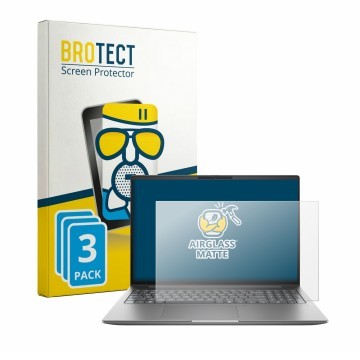 Front side of a product packaging with the brand logo BROTECT. Next to it is the device HP Zbook X G2i 16