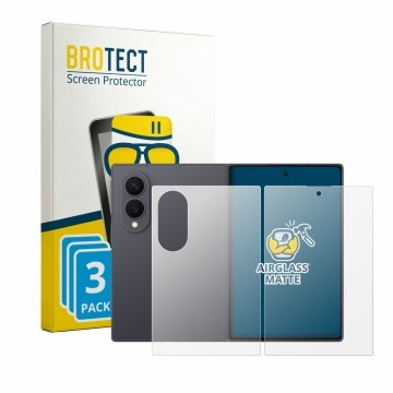Vorderseite einer Produktverpackung mit dem Markenlogo BROTECT. Daneben ist das Gerät Samsung Galaxy Z Fold 8 (Display+Rücksei