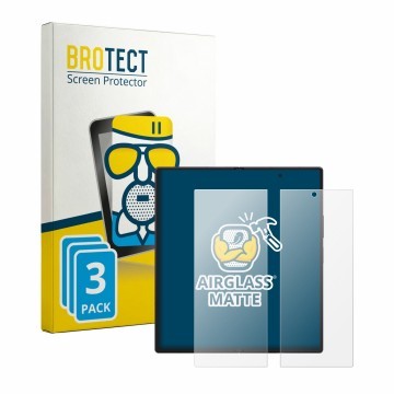 Parte frontale di una confezione del prodotto con il logo del marchio BROTECT. Accanto è raffigurato il dispositivo Samsung Ga