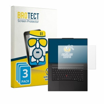 Parte frontale di una confezione del prodotto con il logo del marchio BROTECT. Accanto è raffigurato il dispositivo Lenovo Thi