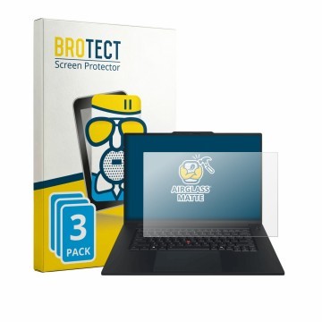 Parte frontale di una confezione del prodotto con il logo del marchio BROTECT. Accanto è raffigurato il dispositivo Lenovo Thi