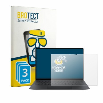 Face avant d’un emballage produit avec le logo de la marque BROTECT. À côté, l’appareil ASUS ExpertBook Ultra est représenté a