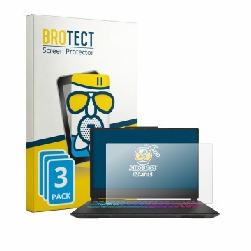 Face avant d’un emballage produit avec le logo de la marque BROTECT. À côté, l’appareil MSI Cyborg 15 A13V est représenté avec