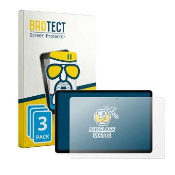 Vorderseite einer Produktverpackung mit dem Markenlogo BROTECT. Daneben ist das Gerät Samsung Galaxy Tab S12 Plus mit dem zuge