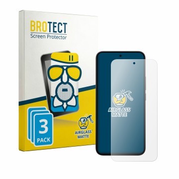 Face avant d’un emballage produit avec le logo de la marque BROTECT. À côté, l’appareil Xiaomi Redmi Note 17 Pro 5G est représ