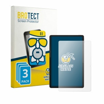 Face avant d’un emballage produit avec le logo de la marque BROTECT. À côté, l’appareil Lenovo Idea Tab Plus 12.1