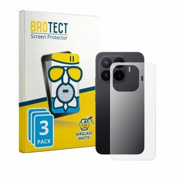 Vorderseite einer Produktverpackung mit dem Markenlogo BROTECT. Daneben ist das Gerät Xiaomi 17T Pro (Rückseite) mit dem zugeh