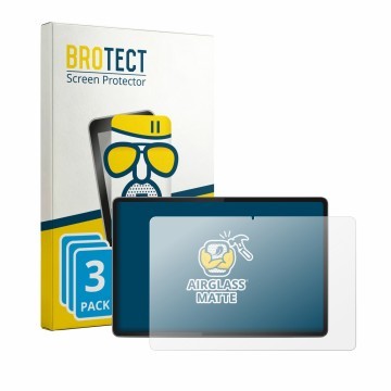 Face avant d’un emballage produit avec le logo de la marque BROTECT. À côté, l’appareil Lenovo Yoga Tab 11.1