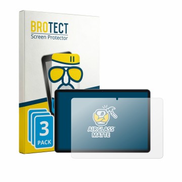 Parte frontal de un envase de producto con el logotipo de la marca BROTECT. Al lado se muestra el dispositivo SVITOO TAB P10 c
