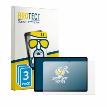 Parte frontal de un envase de producto con el logotipo de la marca BROTECT. Al lado se muestra el dispositivo LEVIRTU M602 13