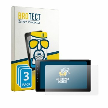Vorderseite einer Produktverpackung mit dem Markenlogo BROTECT. Daneben ist das Gerät Pioneer SPH-EVO98DAB-UNI mit dem zugehör
