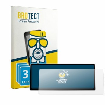 Vorderseite einer Produktverpackung mit dem Markenlogo BROTECT. Daneben ist das Gerät Ninetom 2016-2022 BMW X1 F48 Car Radio 1