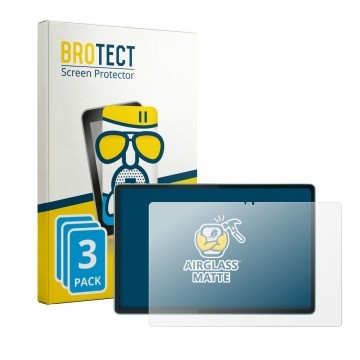 Face avant d’un emballage produit avec le logo de la marque BROTECT. À côté, l’appareil Motorola Moto Pad 70 Groove est représ