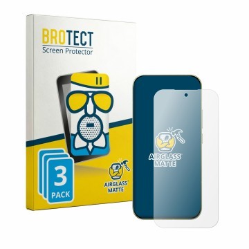 Face avant d’un emballage produit avec le logo de la marque BROTECT. À côté, l’appareil Xiaomi Poco F9 Pro est représenté avec