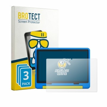 Vorderseite einer Produktverpackung mit dem Markenlogo BROTECT. Daneben ist das Gerät Laptok KB1016 10.1