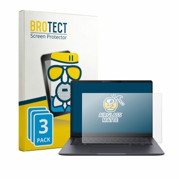 Vorderseite einer Produktverpackung mit dem Markenlogo BROTECT. Daneben ist das Gerät ASUS ExpertBook B3 Gen 2 B3405 mit dem z