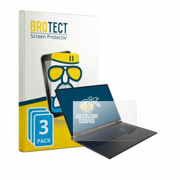 Vorderseite einer Produktverpackung mit dem Markenlogo BROTECT. Daneben ist das Gerät Captiva Entry Gaming I10-4468GE 18
