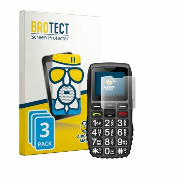 Face avant d’un emballage produit avec le logo de la marque BROTECT. À côté, l’appareil artfone 4G est représenté avec la prot
