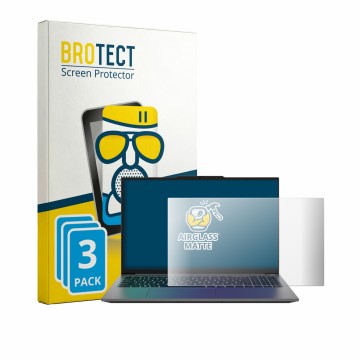 Vorderseite einer Produktverpackung mit dem Markenlogo BROTECT. Daneben ist das Gerät Medion Avantum 15 S2 mit dem zugehörigen