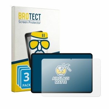 Face avant d’un emballage produit avec le logo de la marque BROTECT. À côté, l’appareil HONOR Pad X9 Max est représenté avec l
