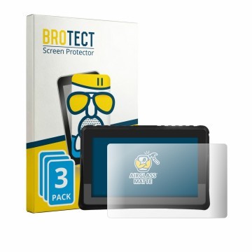 Front side of a product packaging with the brand logo BROTECT. Next to it is the device KOROBIE 84561278456 shown with the cor