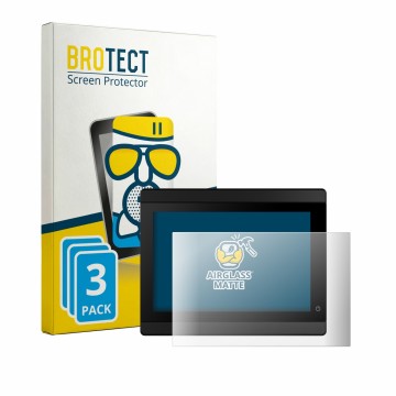 Front side of a product packaging with the brand logo BROTECT. Next to it is the device Garmin GMI 40 shown with the correspon
