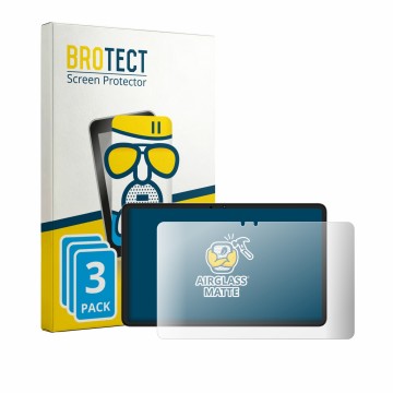 Parte frontal de un envase de producto con el logotipo de la marca BROTECT. Al lado se muestra el dispositivo Honor Pad X7b co