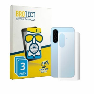 Parte frontale di una confezione del prodotto con il logo del marchio BROTECT. Accanto è raffigurato il dispositivo Samsung Ga