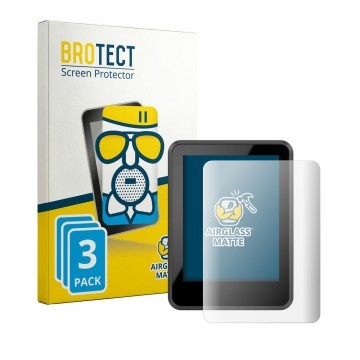 Parte frontal de un envase de producto con el logotipo de la marca BROTECT. Al lado se muestra el dispositivo Bosch Intuvia 20