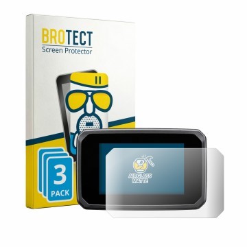 Front side of a product packaging with the brand logo BROTECT. Next to it is the device Honda CB1000F 2026 shown with the corr