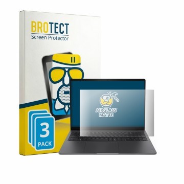 Face avant d’un emballage produit avec le logo de la marque BROTECT. À côté, l’appareil Dell Pro Precision 5-Serie 16S est rep