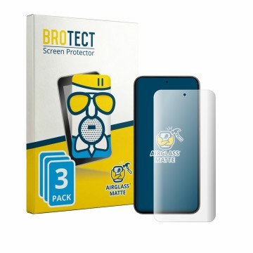 Front side of a product packaging with the brand logo BROTECT. Next to it is the device Xiaomi Poco X8 shown with the correspo